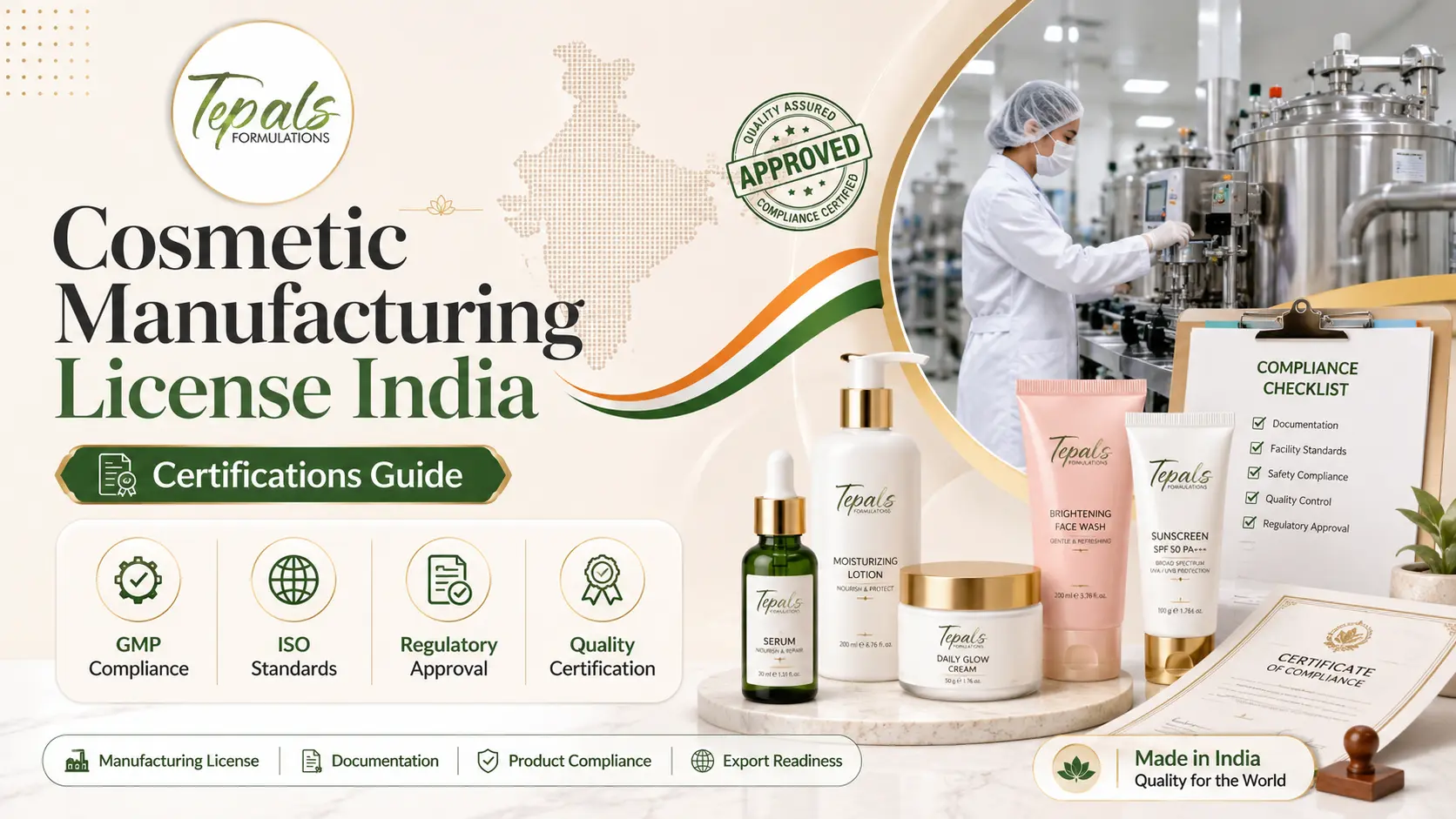 Cosmetic Manufacturing License India