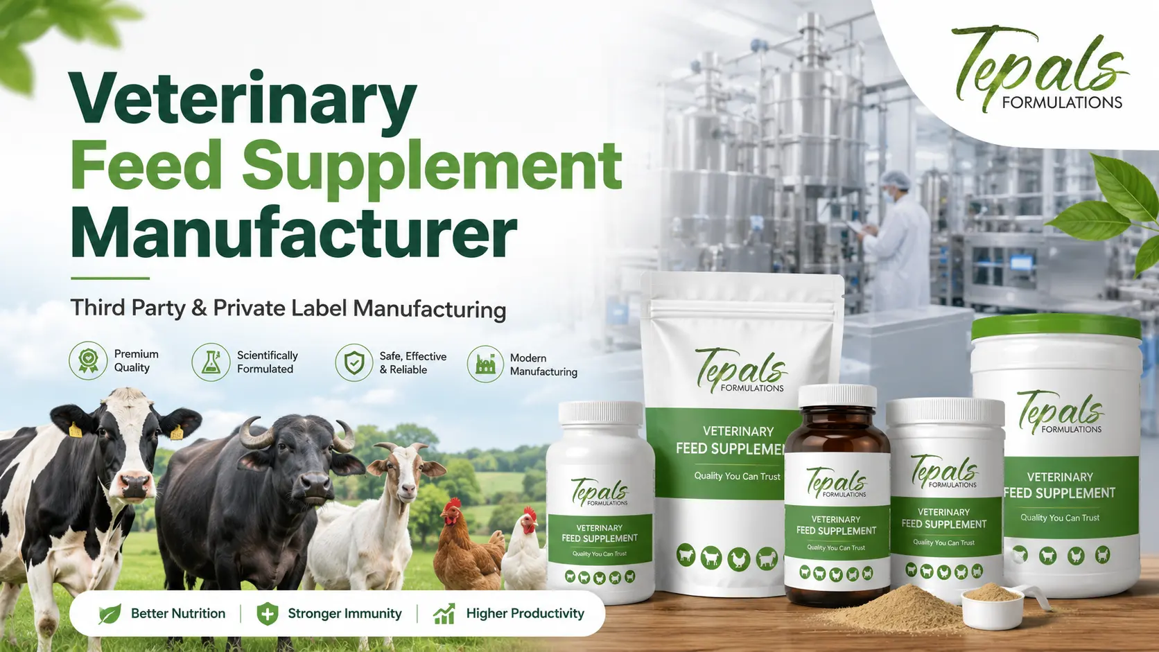 Veterinary Feed Supplement Manufacturer Tepals