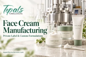 Face cream manufacturing by Tepals Formulations